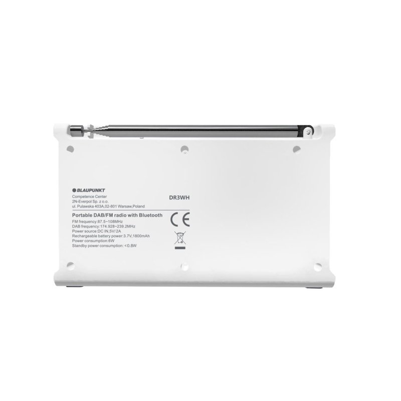 Radio przenośne BLAUPUNKT DAB DR3WH biały