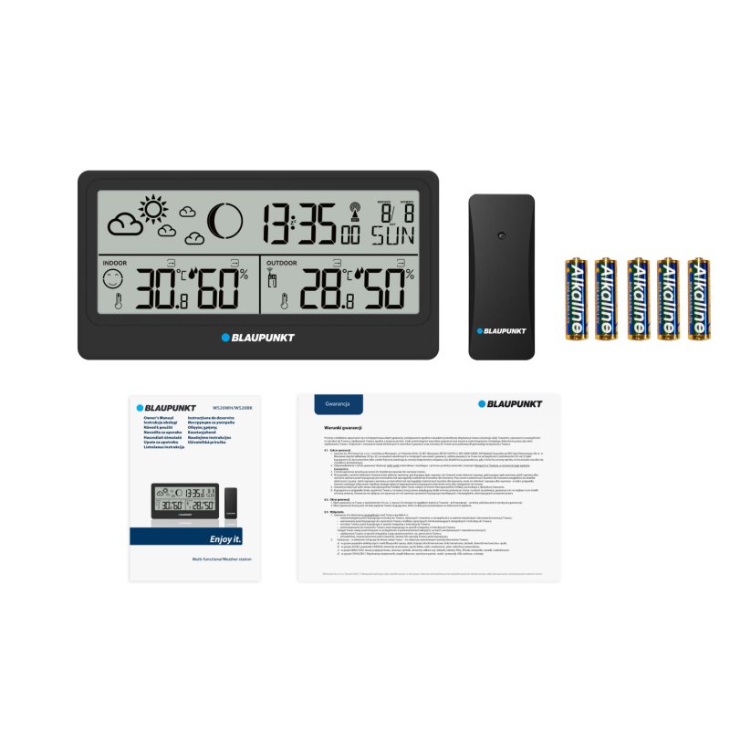 Stacja pogodowa Blaupunkt WS20BK czarna