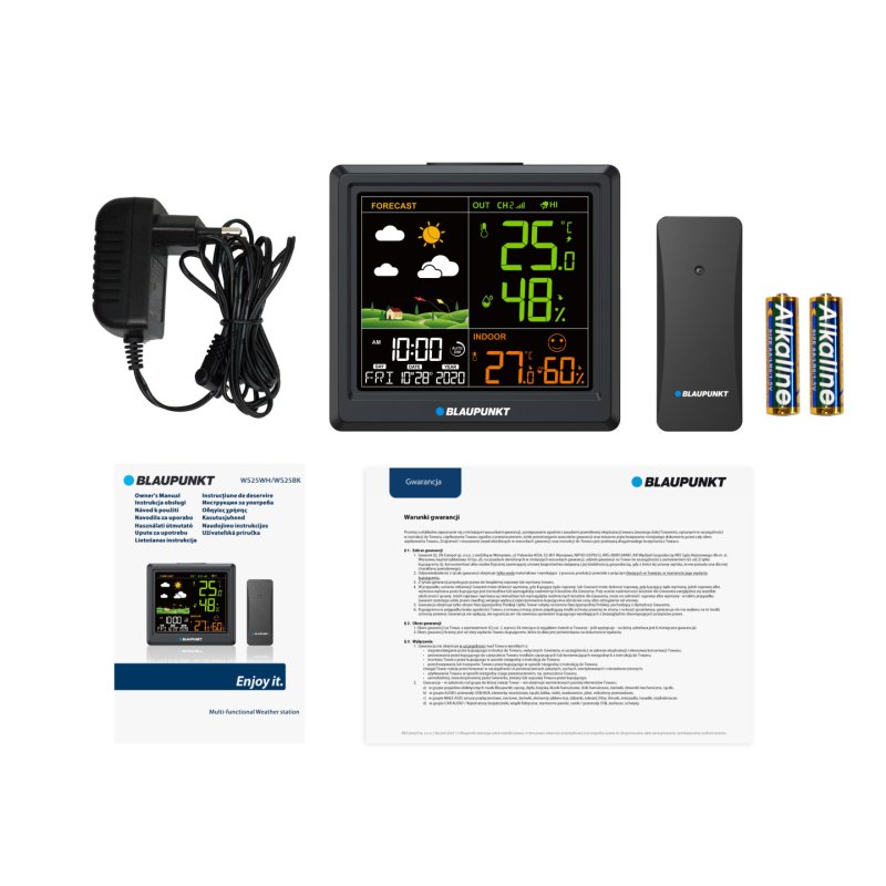 Stacja pogodowa Blaupunkt WS25BK czarna
