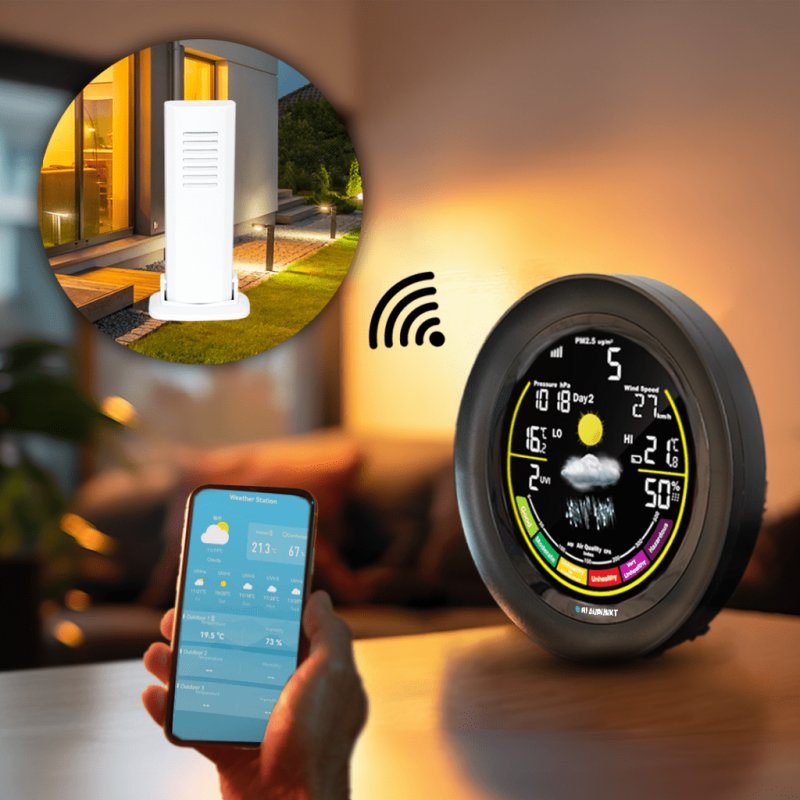 Stacja pogodowa BLAUPUNKT WS35BK APP czarny