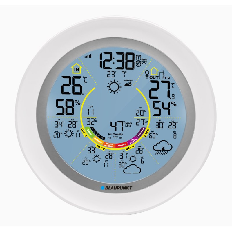 Stacja pogodowa BLAUPUNKT WS60WH APP biały