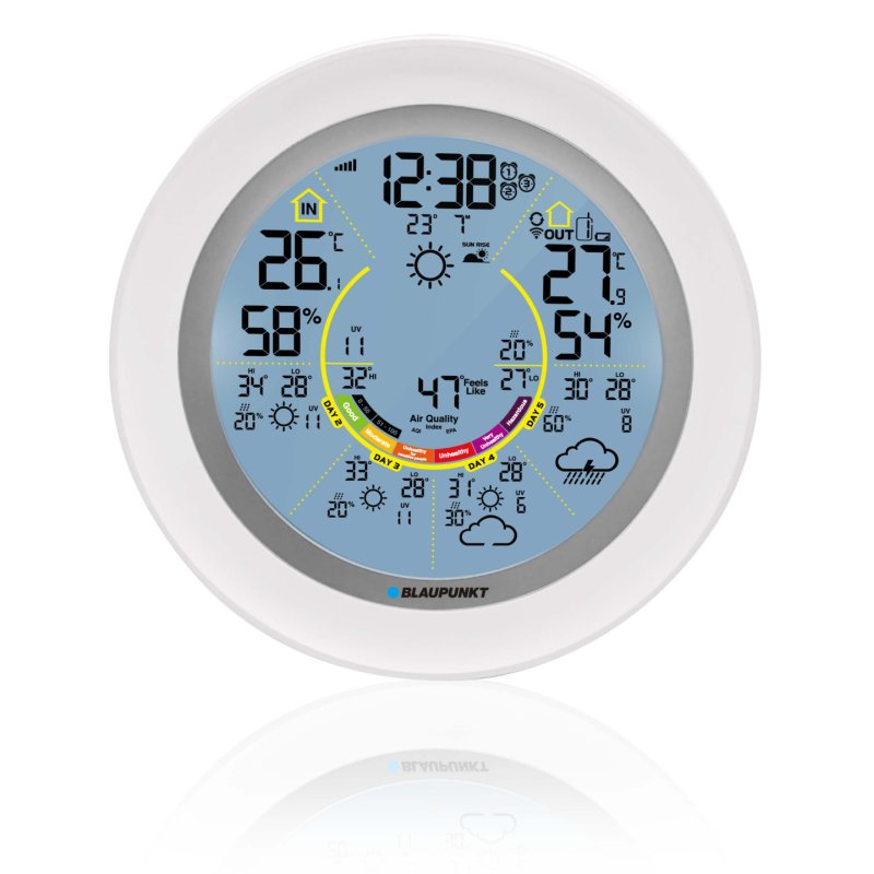 Stacja pogodowa BLAUPUNKT WS60WH APP biały