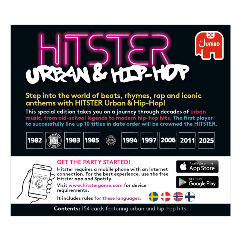 Asmodee Hitster Urban & Hip-Hop Nordic 10 min Jeu de société Fête