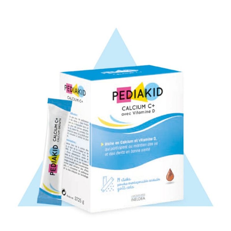 Pediakid® Calcium C - Box of 14 powder sticks (cola flavour)