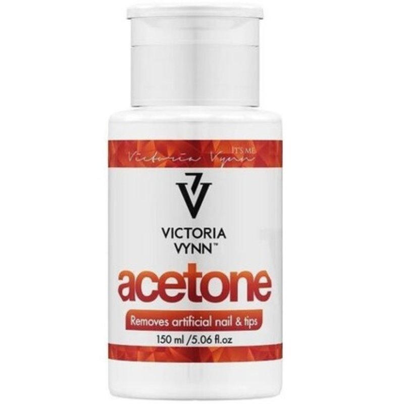 Victoria Vynn Empty Acetone Bottle with Pump and Hygienic Disc Dispenser