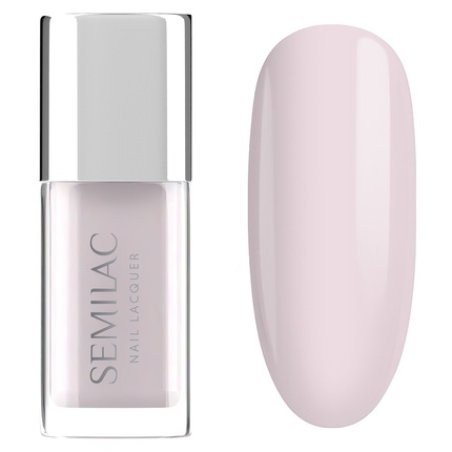 Semilac Nail Lacquer Classic Nail Polish 102 Sheer Milky Pink 9 Ml
