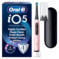Oral B - iO5 Electric Toothbrush - Pink - 1 Brush Head, Premium Travel Case