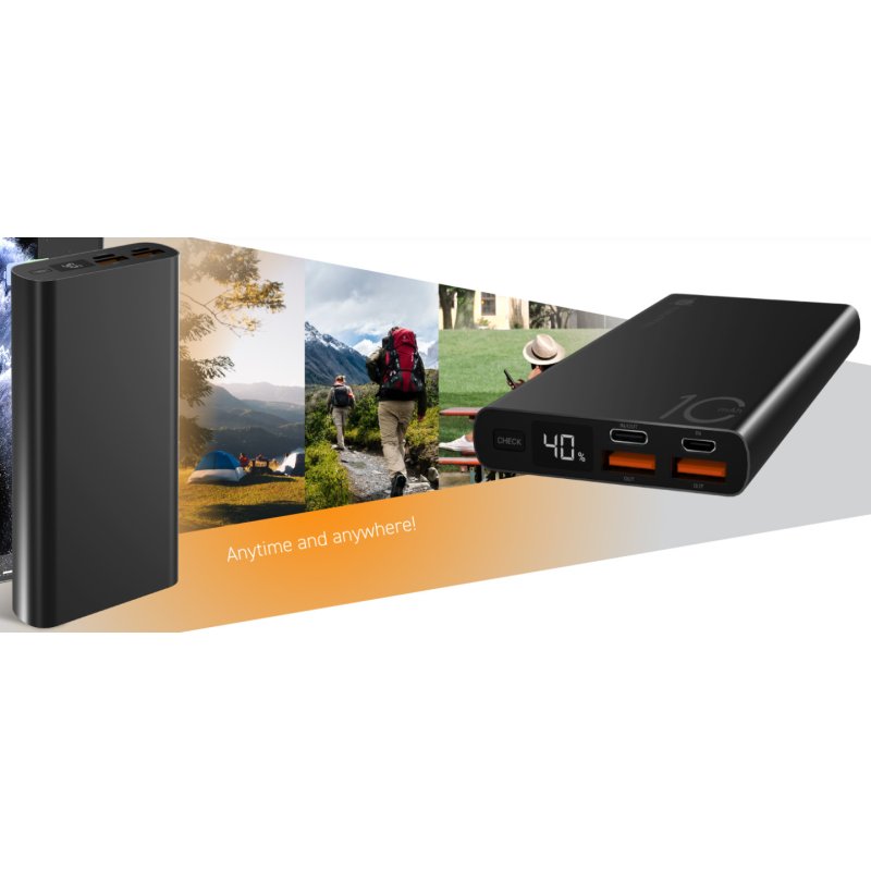 Navitel PWR10 AL BLACK power bank 10000 mAh