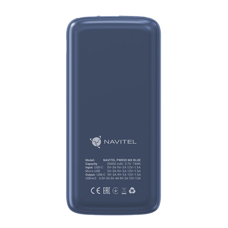 Navitel PWR20 MX BLUE power bank 20000 mAh