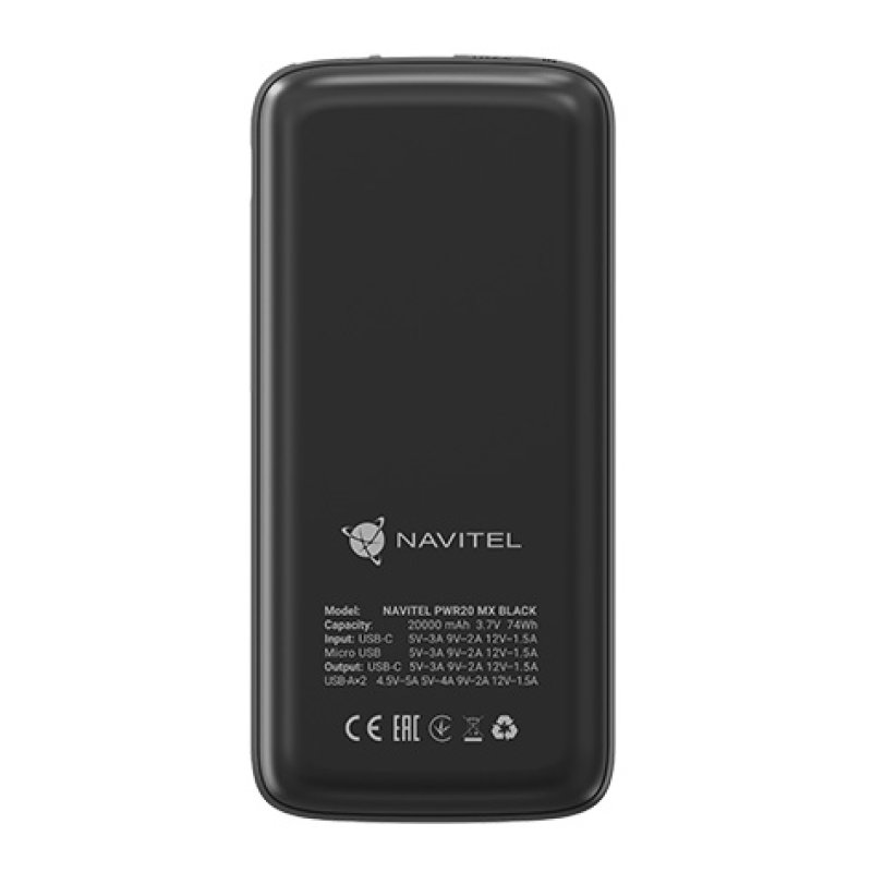 Navitel PWR20 MX BLACK power bank 20000 mAh