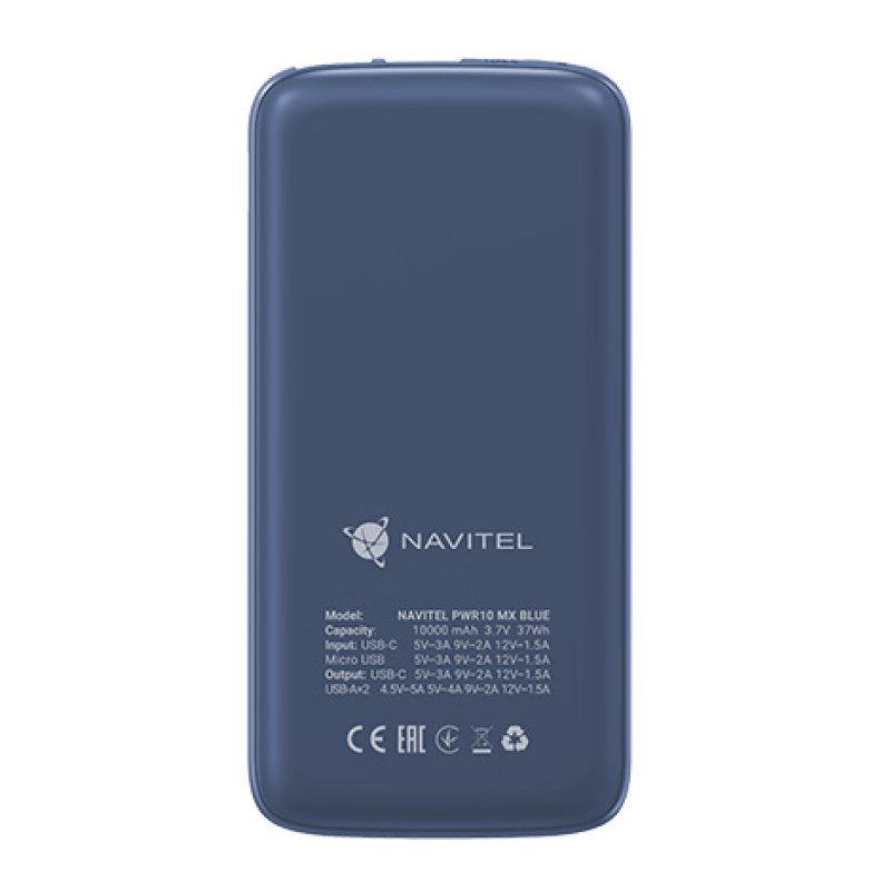 Navitel PWR10 MX BLUE power bank 10000 mAh