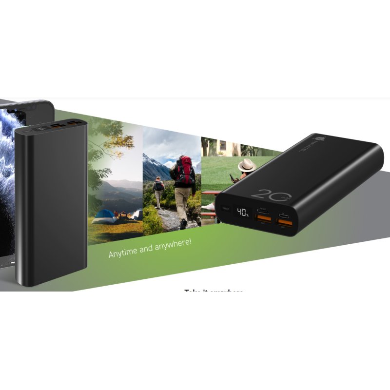 Navitel PWR20 AL BLACK power bank 20000 mAh