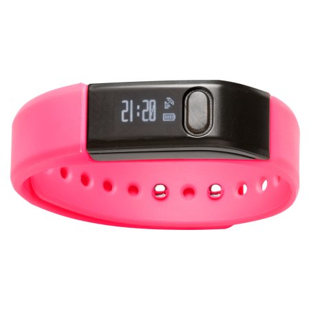 Denver BFA-10PINK OLED Wristband activity tracker 1.24 cm (0.49") Black, Pink