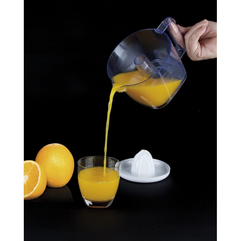 JATA EX296 juice maker Electric tomato juicer 40 W Blue, Transparent, White