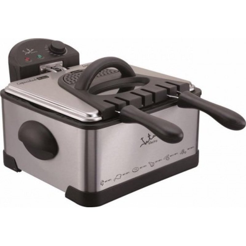 JATA FR700 fryer Double 4 L 2000 W Stainless steel