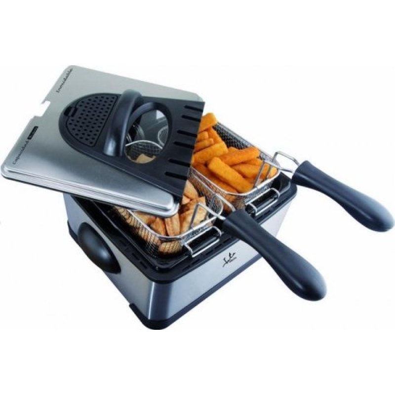 JATA FR700 friteuse Double 4 L 2000 W Acier inoxydable