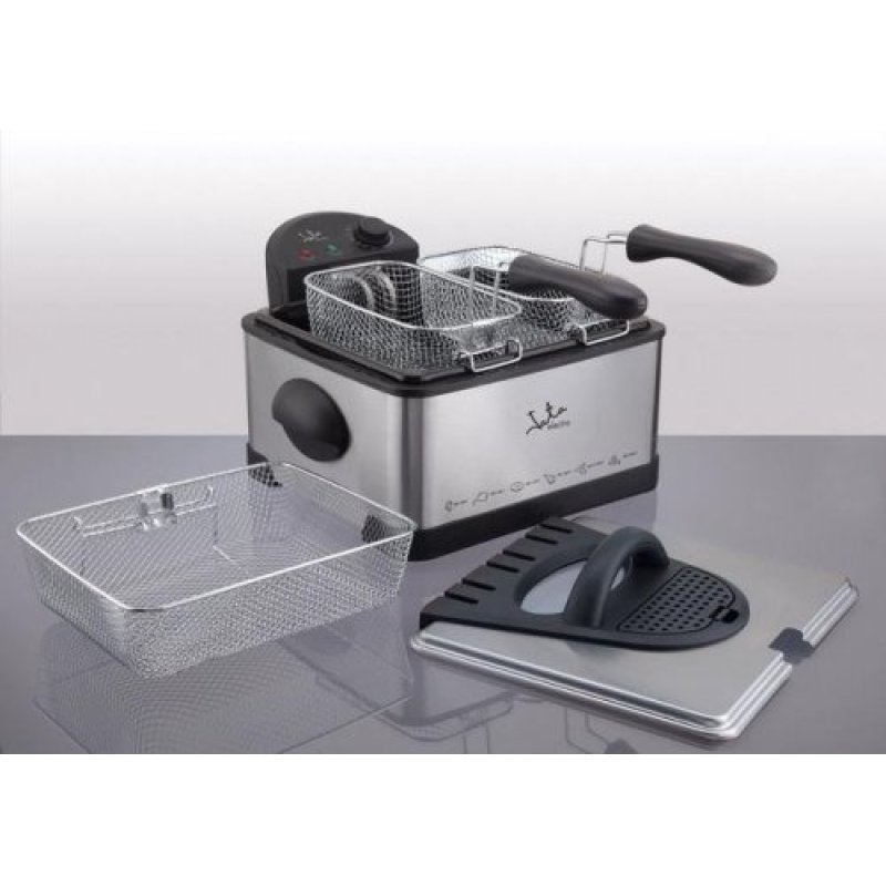 JATA FR700 friteuse Double 4 L 2000 W Acier inoxydable