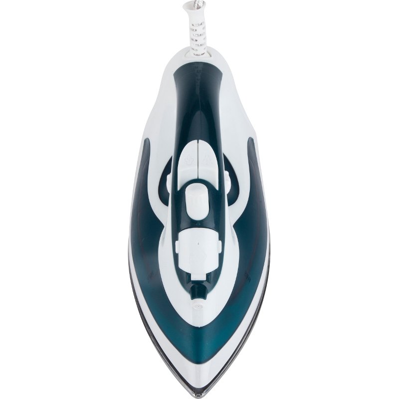 JATA PL120 fer à repasser Fer à vapeur Semelle en acier inoxydable 2200 W Bleu, Blanc