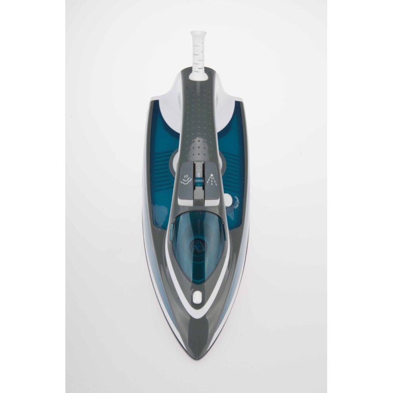 JATA PL619C iron Steam iron Ceramic soleplate 2600 W Blue, Grey, White