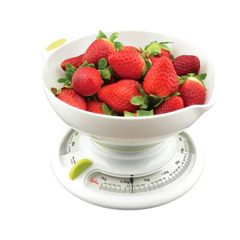 JATA 610N kitchen scale White Countertop Round Mechanical kitchen scale