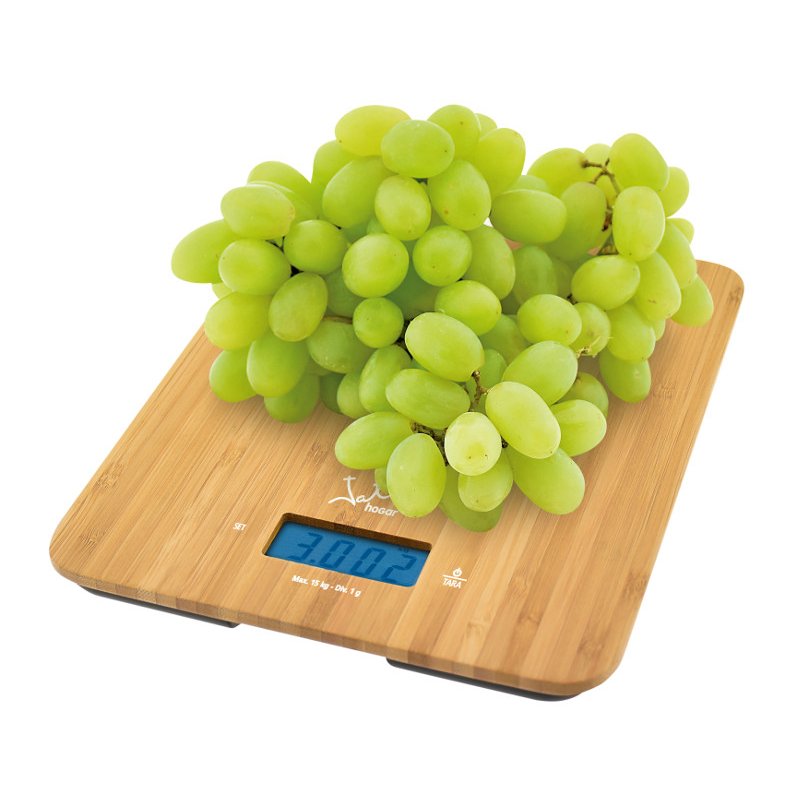 JATA 720 escabeaux de cuisine Bambou Balance de ménage électronique