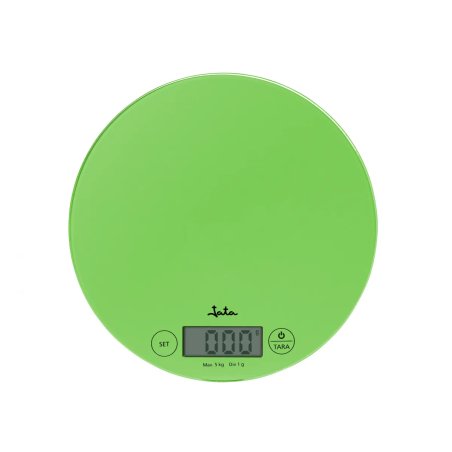 JATA 722P escabeaux de cuisine Vert, Transparent Carré Balance de ménage électronique