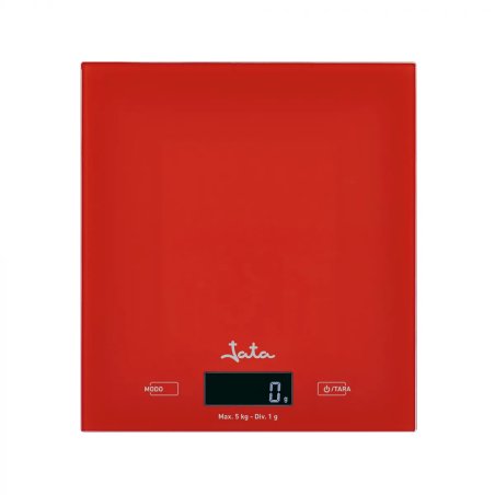 JATA Mod. 729R Red Countertop Rectangle Electronic kitchen scale