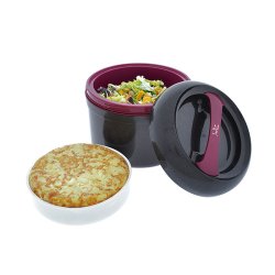 JATA 942 gamelle Boîte de rangement alimentaire 2 L Noir, Violet 1 pièce(s)