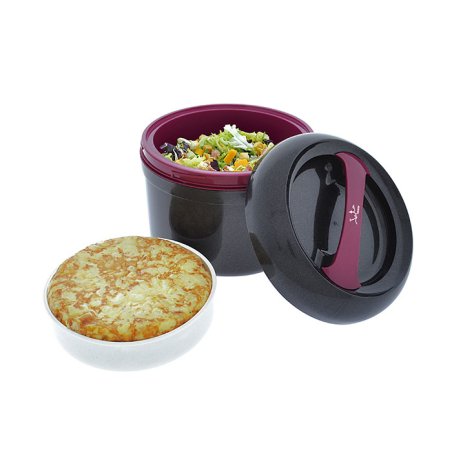 JATA 942 gamelle Boîte de rangement alimentaire 2 L Noir, Violet 1 pièce(s)