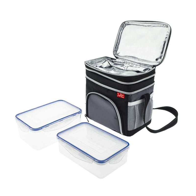 JATA 954 conteneurs thermique 2,6 L Noir, Gris