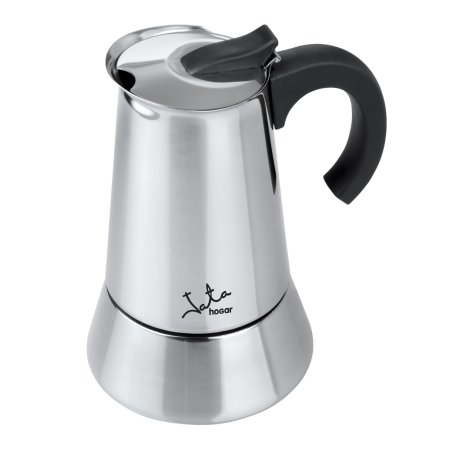 JATA Odin Cafetière à moka Noir, Acier inoxydable
