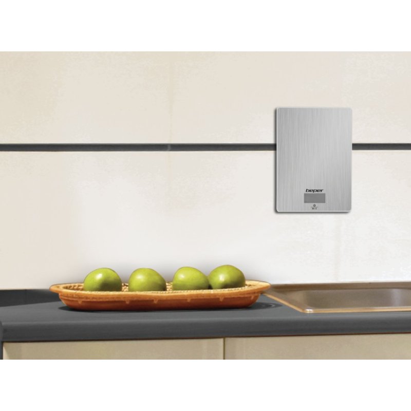 Beper 90.131 Gris Comptoir Rectangle Balance de ménage électronique