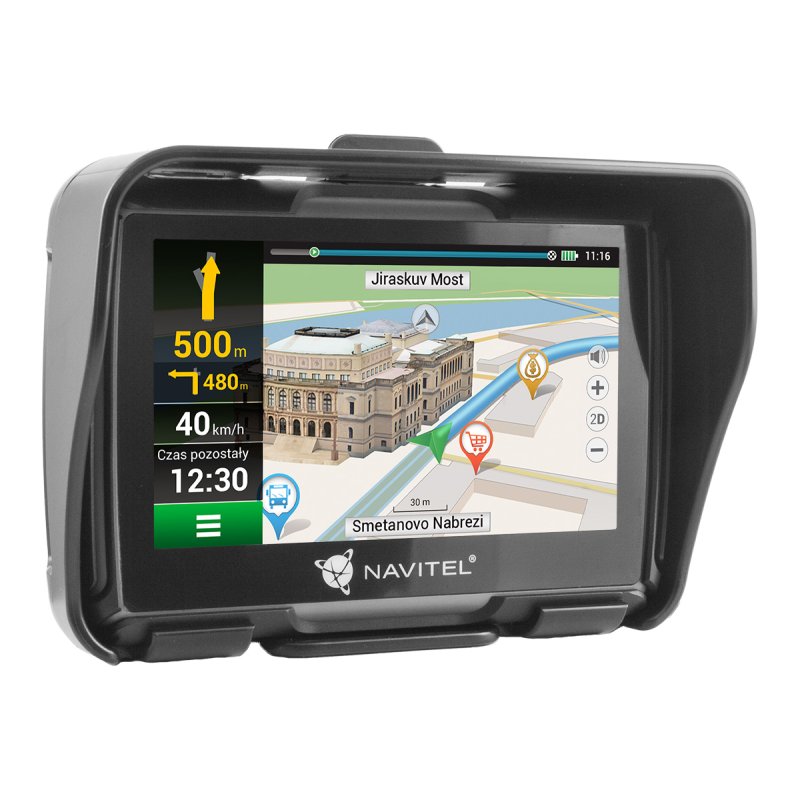 Navitel G550 Moto navigateur Portable/Fixe 10,9 cm (4.3") TFT Écran tactile Noir