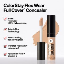 Revlon Colorstay Flex Wear Full Cover Concealer with Hyaluronic Acid and Vitamin