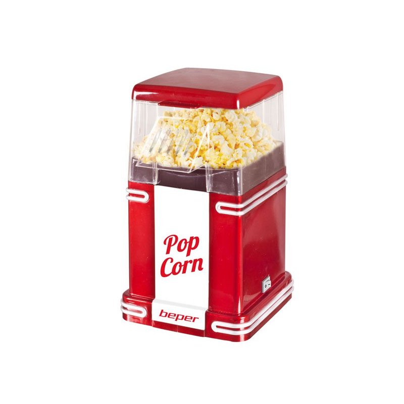 Beper 90.590Y machine à popcorn Rouge, Blanc 3 min 1200 W