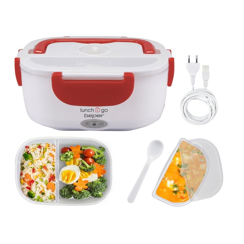Beper 90.920R Boîte de rangement alimentaire 1 L ABS, Plastique, Acier Rouge, Blanc 1 pièce(s)