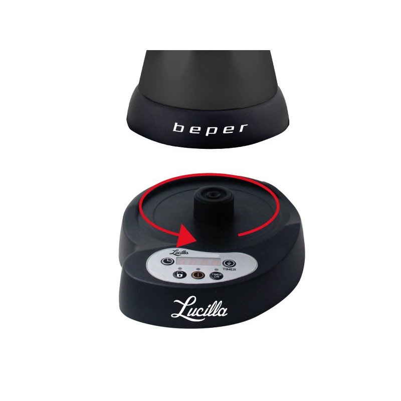 Beper BC.041N Semi-automatique Machine à expresso