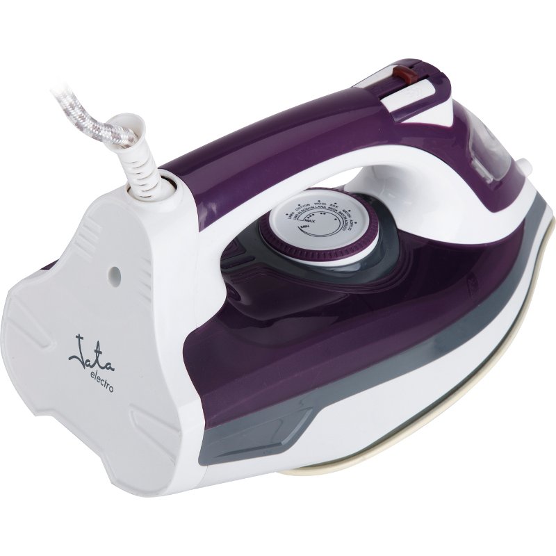 JATA PL221C fer à repasser Fer à vapeur Semelle céramique Ultraglide 2400 W Gris, Violet, Blanc