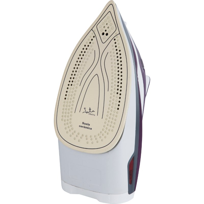 JATA PL221C fer à repasser Fer à vapeur Semelle céramique Ultraglide 2400 W Gris, Violet, Blanc
