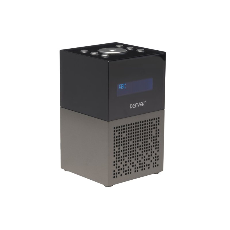 Denver CRD-510 Clock Analog & digital Black, Metallic