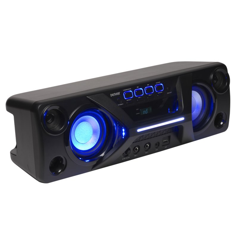 Denver BTB-410NR Stereo portable speaker Black 40 W