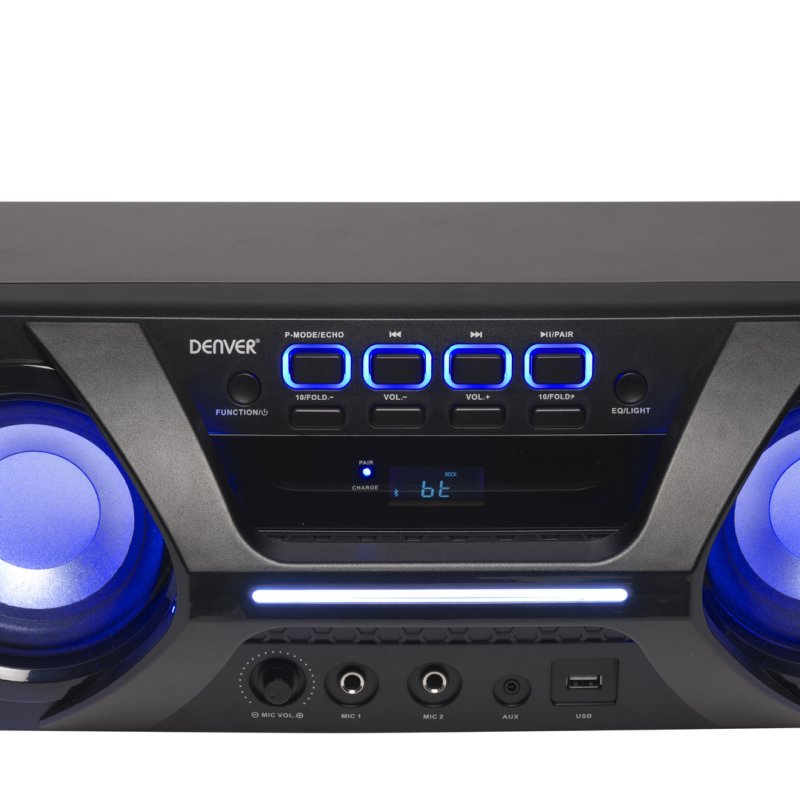 Denver BTB-410NR Enceinte portable stéréo Noir 40 W