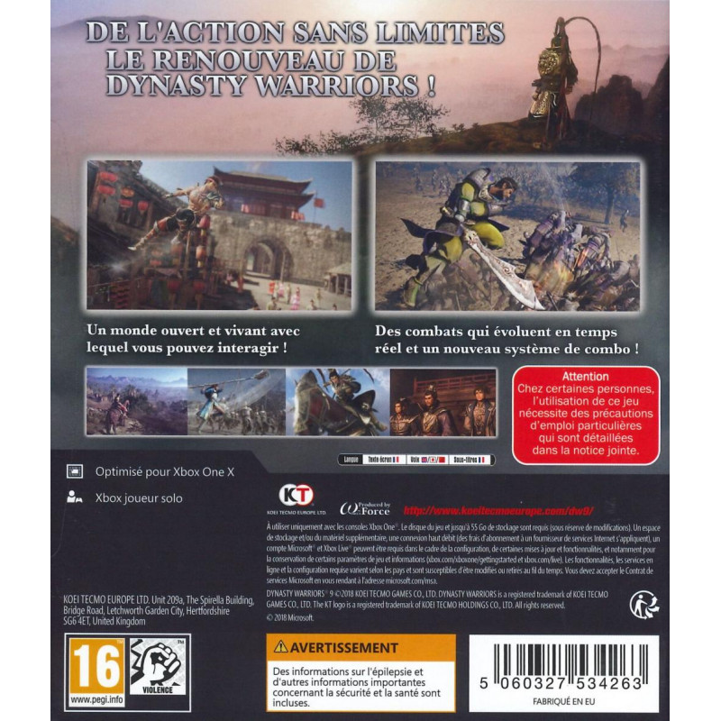 Tecmo Koei Dynasty Warriors 9 Xbox One