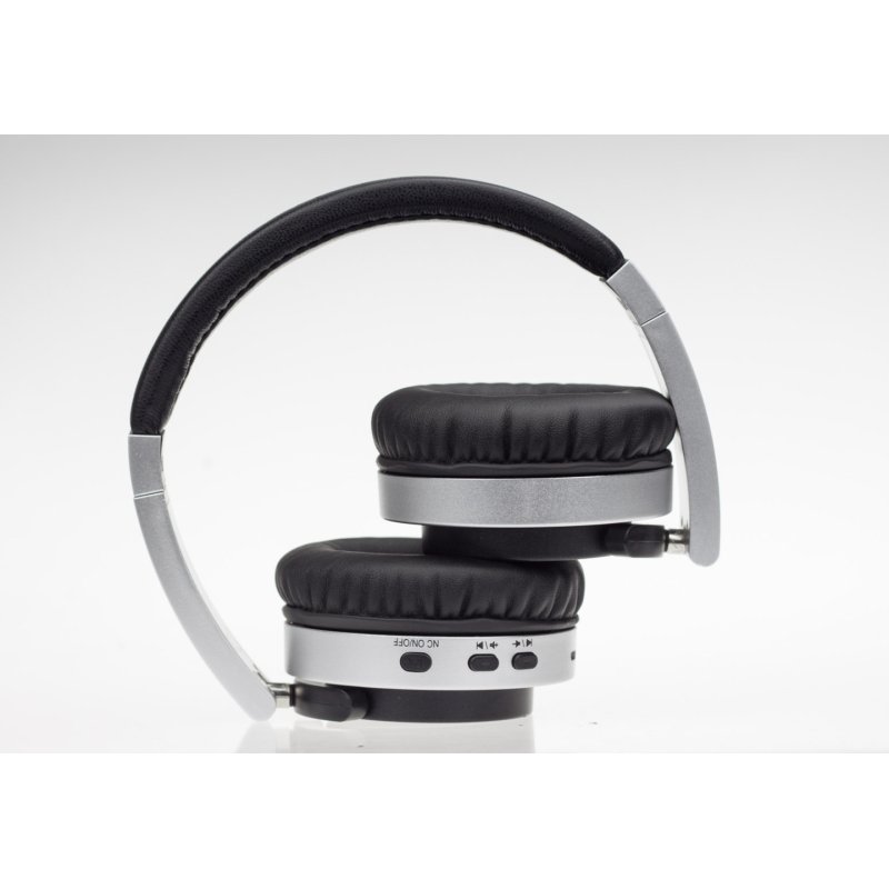Denver BTN-206 BLACK Headset Wired & Wireless Head-band Calls/Music Bluetooth Black, Silver