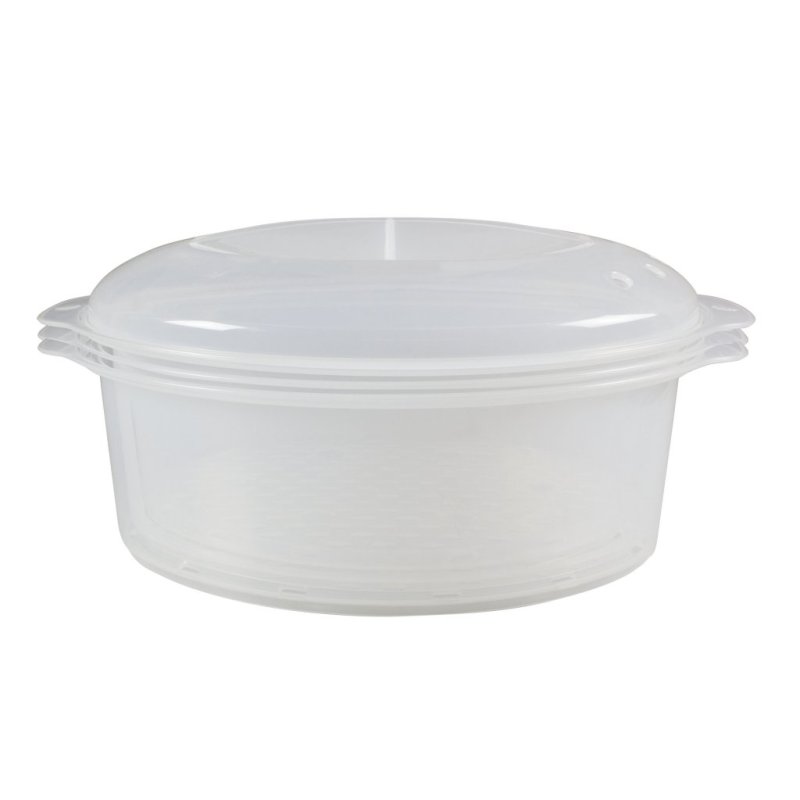 Beper BC.250 cuiseur vapeur 3 Nombre de paniers Comptoir 800 W Acier inoxydable, Transparent