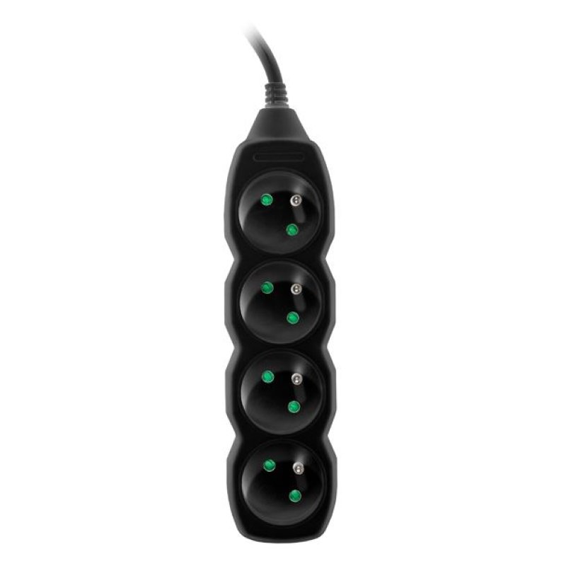 Tracer TRALIS44615 power extension 3 m 4 AC outlet(s) Indoor Black