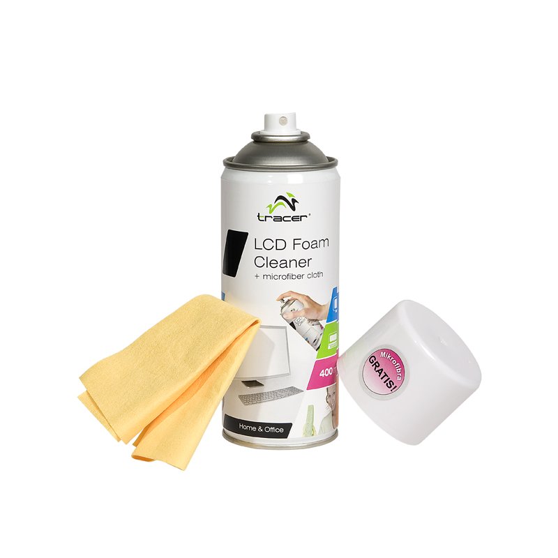 Tracer 42106 LCD Foam Cleaner + Microfiber Cloth 400ml
