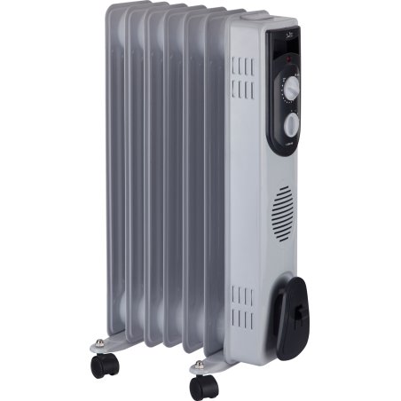 JATA R107 Intérieure Gris 1500 W Chauffage électrique à bain d’huile