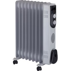 JATA R109 Intérieure Gris 2000 W Chauffage électrique à bain d’huile
