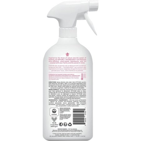 Attitude Laundry Stain Remover, Hypoallergenic Plant And Mineral-Based